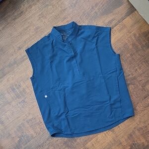 Figs Rafaela Scrub Top XS - Deep Reef